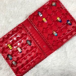 Mighty Beanz Red Collectors Case & 11 Mighty Beanz Set